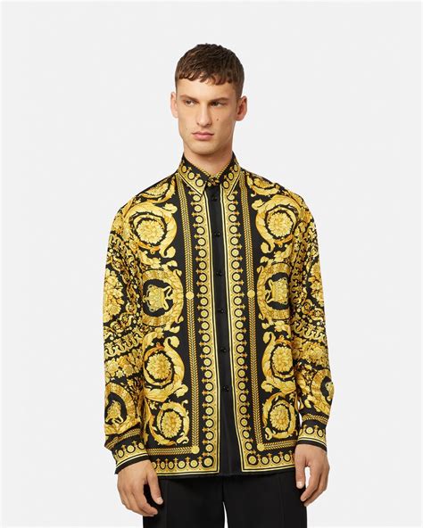 camisa versace hombre vintage|authentic Versace shirts.